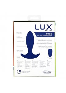 Korek analny z pulsowaniem i pilotem - Lux Active Throb Anal Pulsating Massager  