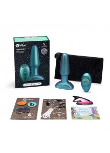 Korek analny z rotacją - B-Vibe Rimming 2 Remote Control   