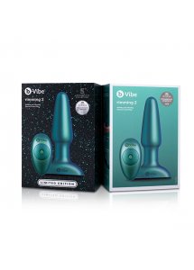 Korek analny z rotacją - B-Vibe Rimming 2 Remote Control   