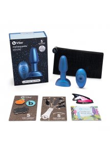 Korek analny z rotacją mały - B-Vibe Rimming Petite Remote Control   