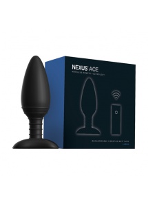 Korek analny zdalnie sterowany - Nexus Ace Remote Control Vibrating Butt Plug duży