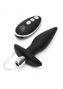 Korek analny zdalnie sterowany - Fifty Shades of Grey Relentless Vibrations Remote Control Butt Plug  