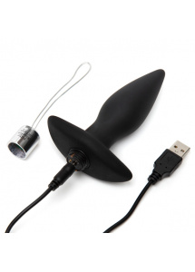 Korek analny zdalnie sterowany - Fifty Shades of Grey Relentless Vibrations Remote Control Butt Plug  