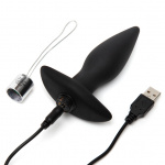 Korek analny zdalnie sterowany - Fifty Shades of Grey Relentless Vibrations Remote Control Butt Plug  