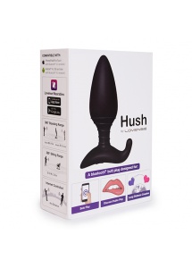 Korek analny ze sterowaniem aplikacją - Lovense Hush Butt Plug 44,5 mm 
