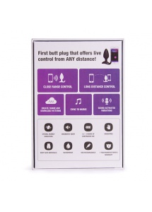 Korek analny ze sterowaniem aplikacją - Lovense Hush Butt Plug 38 mm