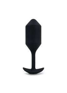 Korek wibrujący obciążony - B-Vibe Vibrating Snug Plug XL   Czarny