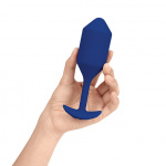 Korek wibrujący obciążony - B-Vibe Vibrating Snug Plug XL   Niebieski