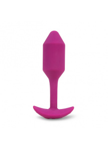 Korek wibrujący obciążony - B-Vibe Vibrating Snug Plug M Różowy