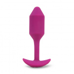 Korek wibrujący obciążony - B-Vibe Vibrating Snug Plug M Różowy