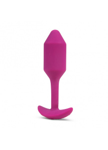 Korek wibrujący obciążony - B-Vibe Vibrating Snug Plug M Różowy