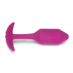 Korek wibrujący obciążony - B-Vibe Vibrating Snug Plug M Różowy