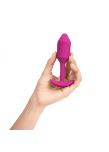 Korek wibrujący obciążony - B-Vibe Vibrating Snug Plug M Różowy