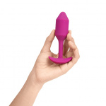 Korek wibrujący obciążony - B-Vibe Vibrating Snug Plug M Różowy