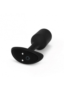 Korek wibrujący obciążony - B-Vibe Vibrating Snug Plug M Czarny