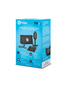 Korek wibrujący obciążony - B-Vibe Vibrating Snug Plug M Czarny