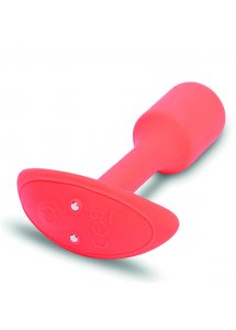 Korek wibrujący obciążony - B-Vibe Vibrating Snug Plug 1 S Pomarańczowy