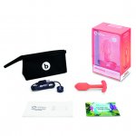 Korek wibrujący obciążony - B-Vibe Vibrating Snug Plug 1 S Pomarańczowy