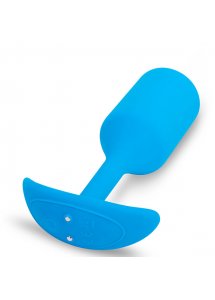 Korek wibrujący obciążony - B-Vibe Vibrating Snug Plug 3 L Niebieski