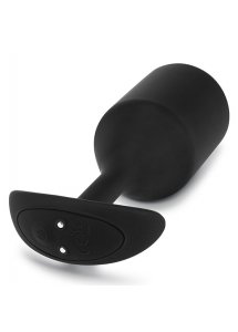 Korek wibrujący obciążony - B-Vibe Vibrating Snug Plug 5 XXL Czarny