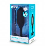 Korek wibrujący obciążony - B-Vibe Vibrating Snug Plug 5 XXL Czarny