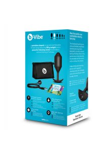 Korek wibrujący obciążony - B-Vibe Vibrating Snug Plug 5 XXL Czarny