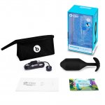 Korek wibrujący obciążony - B-Vibe Vibrating Snug Plug 5 XXL Czarny