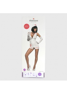 Kostium gorącej pielęgniarki Obsessive Emergency Dress S/M