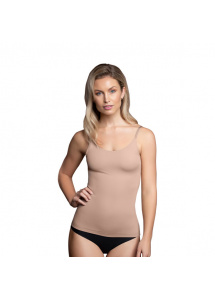 Koszulka modelująca - Bye Bra Invisible Singlet Nude L  