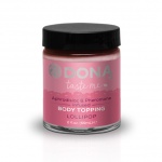 Krem jadalny do ciała - Dona Body Topping  Słodki Lizak + opaska na oczy