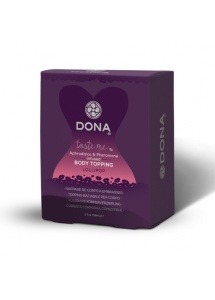 Krem jadalny do ciała - Dona Body Topping  Słodki Lizak + opaska na oczy