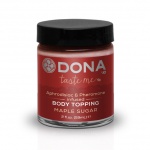 Krem jadalny do ciała - Dona Body Topping  Syrop Klonowy + opaska na oczy