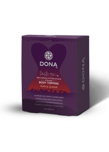 Krem jadalny do ciała - Dona Body Topping  Syrop Klonowy + opaska na oczy