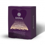 Krem jadalny do ciała - Dona Body Topping  Kwiatowy Nektar + opaska na oczy