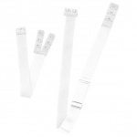 Krzyżak do biustonosza 2 haftki - Bye Bra Flexible Low Back Straps 2-Hook Czarne i Białe