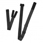 Krzyżak do biustonosza 2 haftki - Bye Bra Flexible Low Back Straps 2-Hook Czarne i Białe