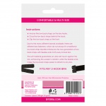 Krzyżak do biustonosza 2 haftki - Bye Bra Flexible Low Back Straps 2-Hook Czarne i Białe