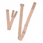 Krzyżak do biustonosza 2 haftki - Bye Bra Flexible Low Back Straps 2-Hook Cieliste 2 sztuki