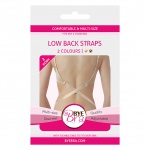 Krzyżak do biustonosza 2 haftki - Bye Bra Flexible Low Back Straps 2-Hook Cieliste 2 sztuki