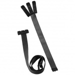 Krzyżak do biustonosza 3 haftki - Bye Bra Flexible Low Back Straps 3-Hook Czarne i Białe