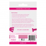 Krzyżak do biustonosza 3 haftki - Bye Bra Flexible Low Back Straps 3-Hook Czarne i Białe