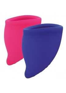Kubki menstruacyjne zestaw A+B 2 rozmiary - Fun Factory Fun Cup Explore Kit Menstrual Cup   
