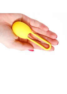Kulka do ćwiczeń mięśni Kegla - Tickler Vibes Trainer Toyfriend Single Żółty