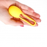 Kulka do ćwiczeń mięśni Kegla - Tickler Vibes Trainer Toyfriend Single Żółty