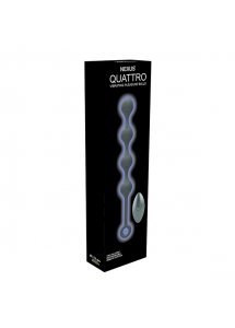 Kulki analne i waginalne wibrujące z pilotem - Nexus Quattro Remote Control Vibrating Pleasure Beads Black  