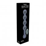 Kulki analne i waginalne wibrujące z pilotem - Nexus Quattro Remote Control Vibrating Pleasure Beads Black  
