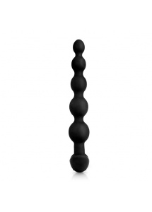 Kulki analne wibrujące zdalne sterowanie - B-Vibe Cinco Anal Beads Black  