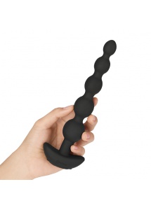 Kulki analne wibrujące zdalne sterowanie - B-Vibe Cinco Anal Beads Black  