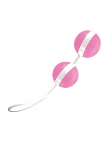 Kulki gejszy podwójne - Joydivision Joyballs Trend Duo   Biały z Różowym