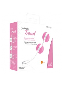 Kulki gejszy podwójne - Joydivision Joyballs Trend Duo   Biały z Różowym